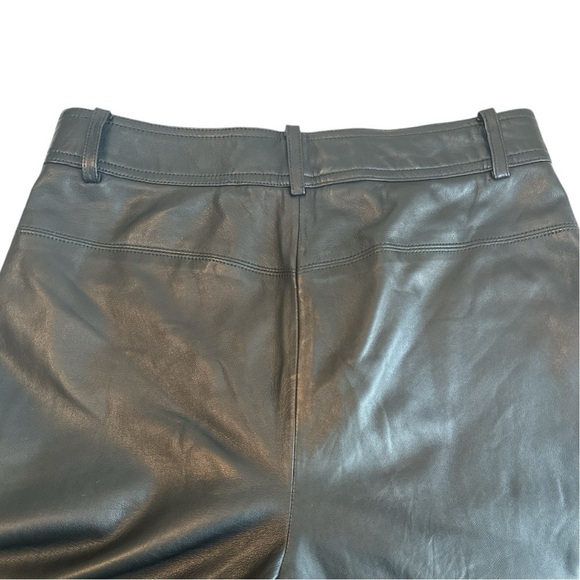 Helmut Lang Black Straight Leg Lamb Leather Pants Women’s Size 0 - Picture 11 of 12